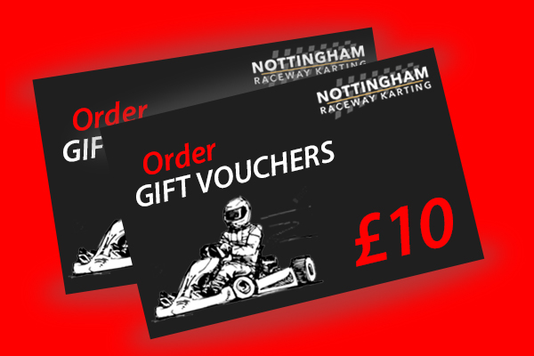 Order our Nottingham kart gift vouchers